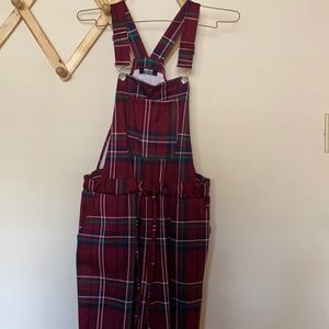 COPY - Plaid Overalls